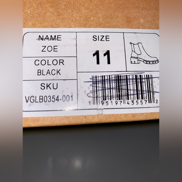 Very G Zoe Chunky Platform Heeled‎ Ankle Booties Women 11M Slip-On Outdoor NEW - Picture 10 of 10